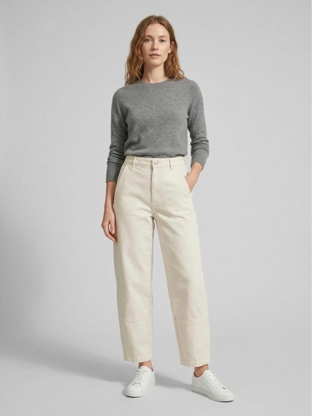Everlane Utility Barrel Pant - soft white